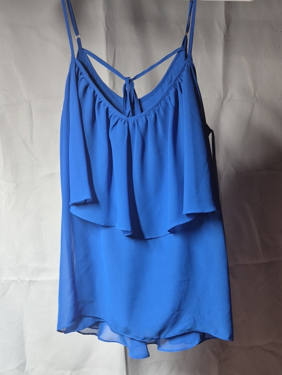Gianni Bini Tops - Gianni Bini Royal Blue Ruffled Cami
